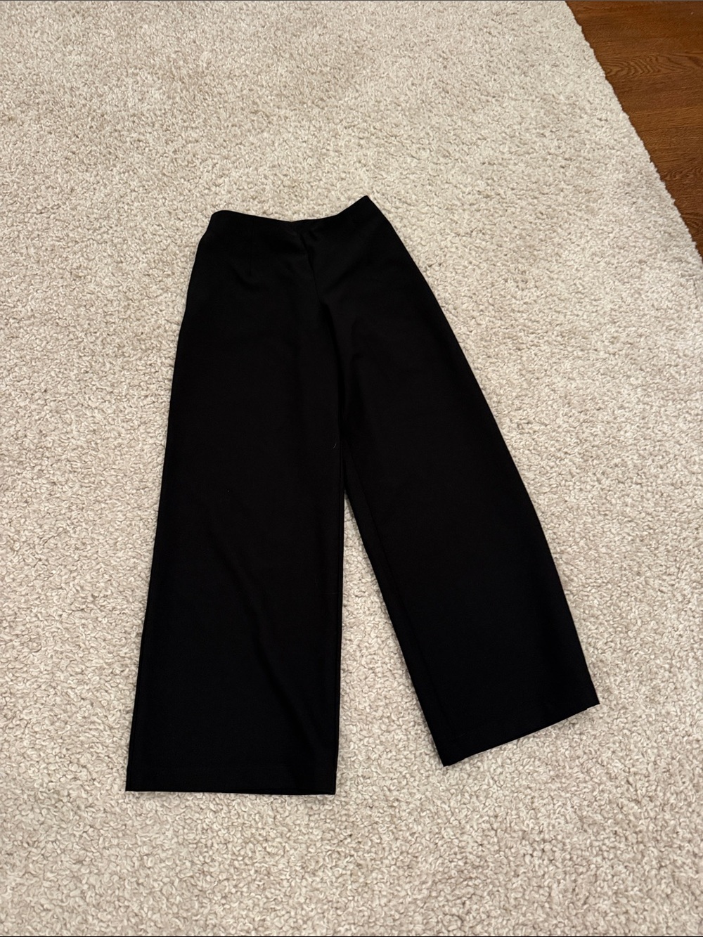 Princess Polly Black Wide-Leg Dress Pants